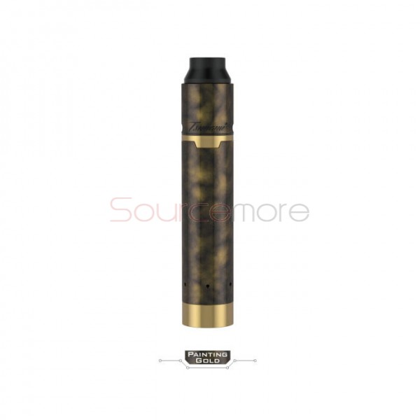 Geek Vape Tsunami Mech Kit Support 510/ Hybrid Mode Replaceable for Single 18650 Cell-Painting gold