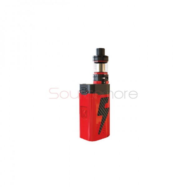 Kanger Five 6 222W AKD TC/VW Vape Kit Replaceable for 5 18650 Cells- Red