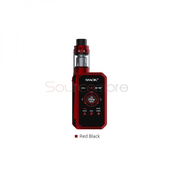 Smok G-PRIV 2 Kit 4.0ml TFV8 X-Baby Tank with G-PRIV 2 230W Mod Powered by Dual 18650 Cells-Red Black