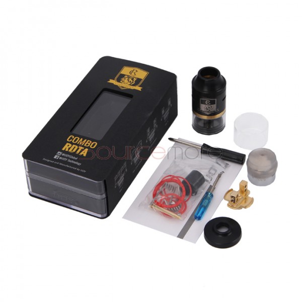 IJOY Combo RDTA/RDA/Sub Ohm Tank with Multiple Decks Optional and 6.5ml Capacity- Black