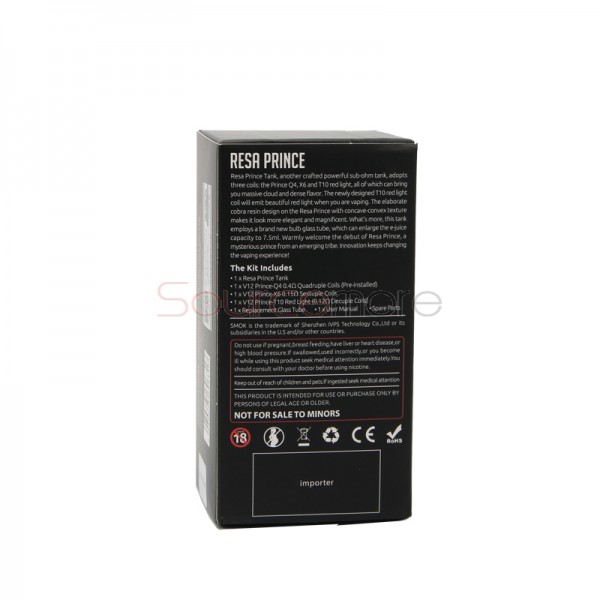 SMOK Resa Prince Tank - Black