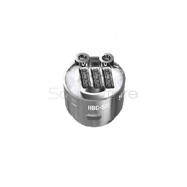 Geek Vape Eagle Replacement HBC-S01 Staple Staggered Fused Clapton Single Coil 2pcs- 0.1ohm 