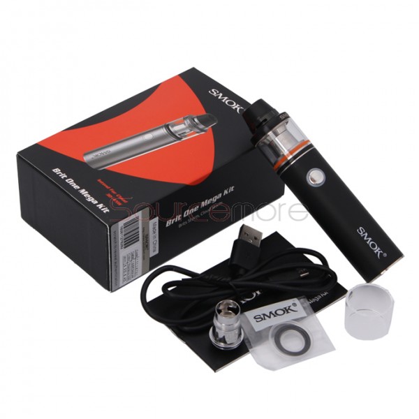 Smok Brit One Mega Kit 2000mah Misub Plus Battery with 2ml Brit Sub Tank- Black