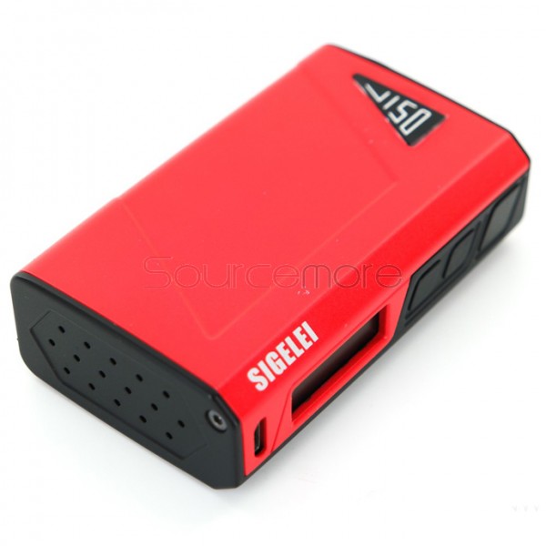 Sigelei J150 Dual Internal Li-ion Polymer battery System Temperature Control Mod-  Red with Black