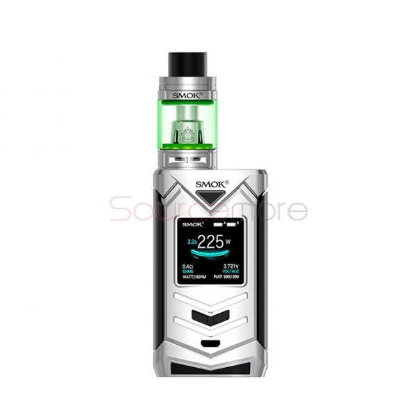 SMOK Veneno 225W Kit with TFV8 Big Baby Light Editon Tank - Silver black