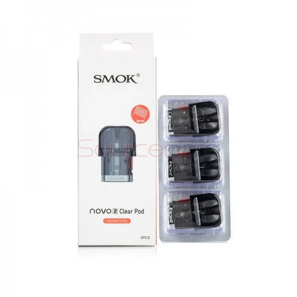 SMOK Novo 2 Meshed 0.8ohm Clear Pod 3pcs