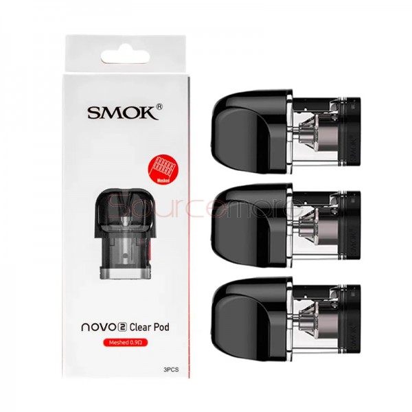 SMOK Novo 2 Meshed 0.9ohm Clear Pod 3pcs