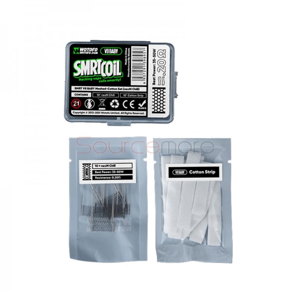Wotofo SMRT V8 Baby Meshed-Cotton Set for MDura Mini