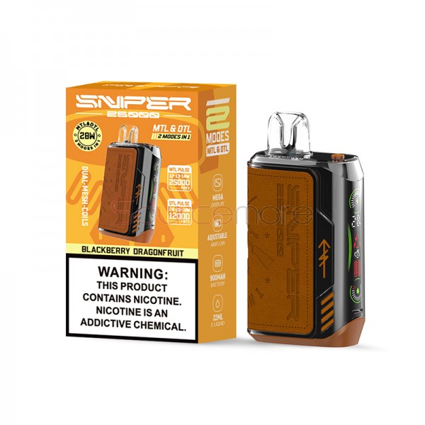 Vapmod Sniper 25000 Disposable Vape Kit Blackberry Dragonfruit