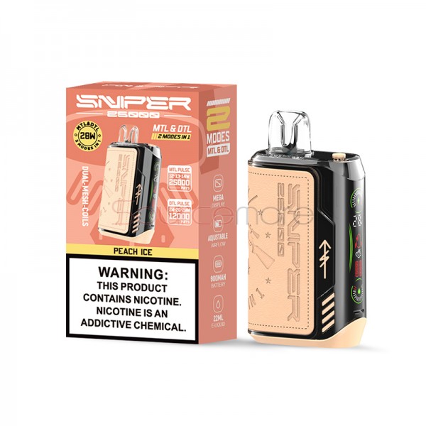 Vapmod Sniper 25000 Disposable Vape Kit Peach Ice