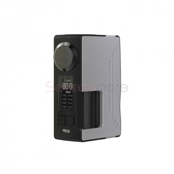 HugsVape Surge Squonk 80W Box Mod - Silver