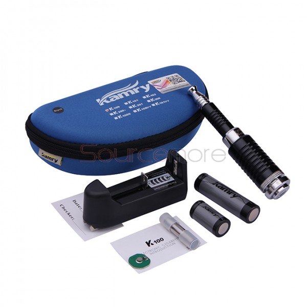 Kamry K100 Kit Mechanical Mod 18650/18350 Battery with US Plug- Blue
