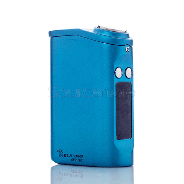 Tesla Nano TC 60W Variable Wattage Mod Support Ni/Ti 3600mah Internal Battery 510 Spring Loaded Connection-Blue