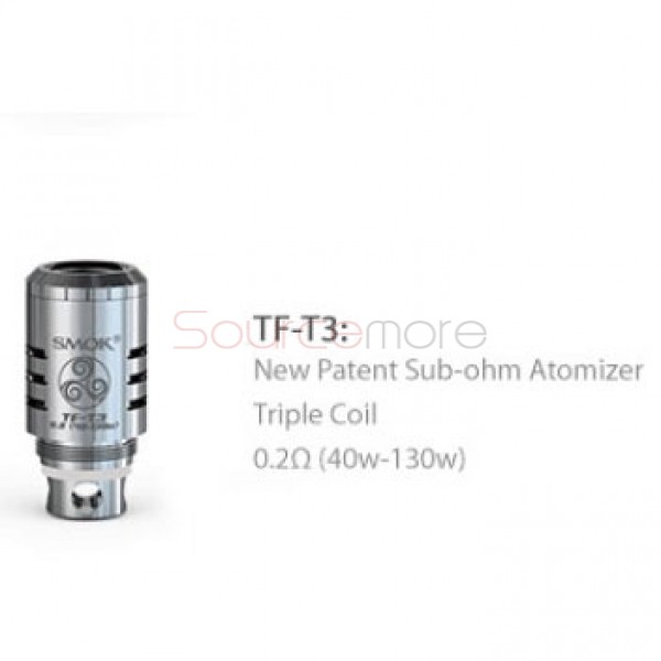 5PCS SMOK TFV4 Coil Head TF-T3 Triple Coil Head - 0.2ohm
