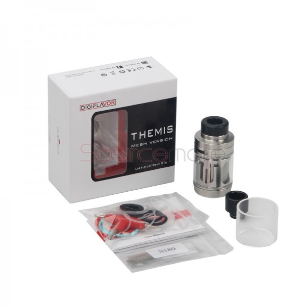 Digiflavor Themis RTA Mesh Version with 5ml Capacity Support Single Coil&Mesh Coil Build-Stainless Steel