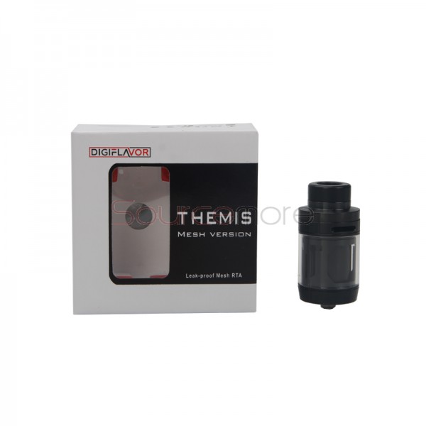 Digiflavor Themis RTA Mesh Version with 5ml Capacity Support Single Coil&Mesh Coil Build-Black