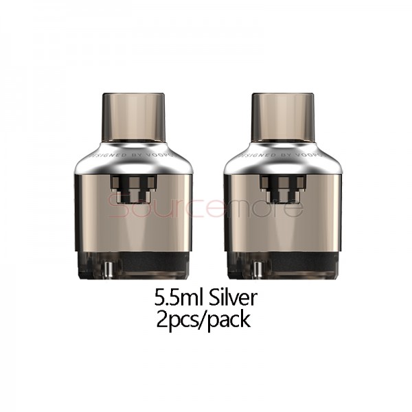 VOOPOO TPP Empty Pod Cartridge Silver 2pcs