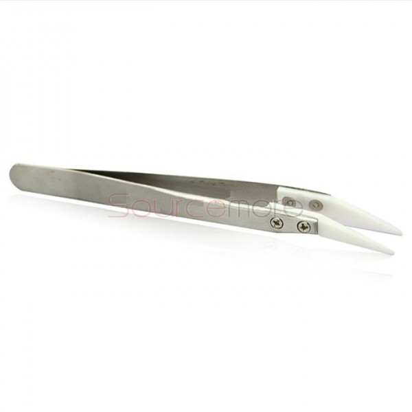Youde UD Heat Resistant Tweezers with Ceramic Head(Bend) for E-Cigrettes Rebuilding