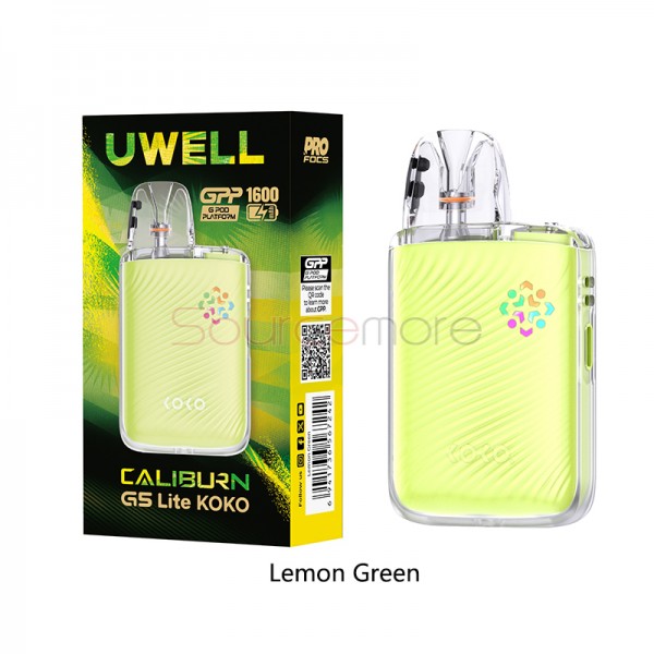 Uwell Caliburn G5 Lite KOKO Kit Lemon Green