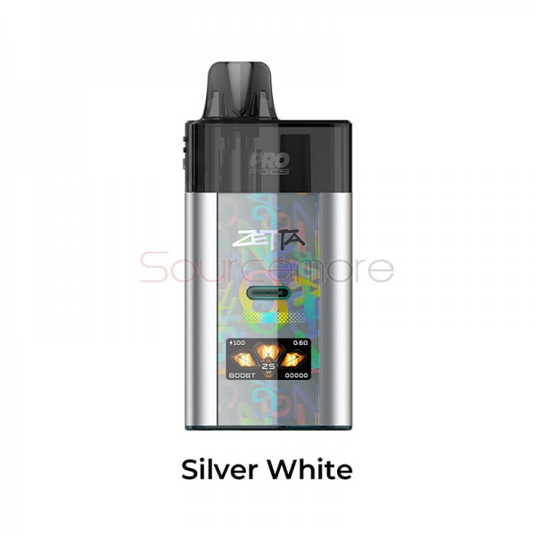 Uwell Zetta Pro Pod Kit Silver White