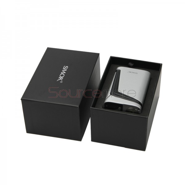 Smok V-FIN Kit with 160W V-FIN Box Mod and 6.0ml TFV12 Big Baby-Silver Black