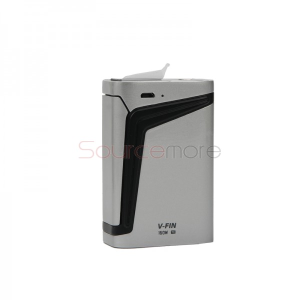 Smok V-FIN Kit with 160W V-FIN Box Mod and 6.0ml TFV12 Big Baby-Silver Black