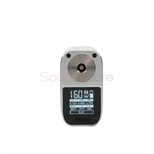 Smok V-FIN Kit with 160W V-FIN Box Mod and 6.0ml TFV12 Big Baby-Silver Black