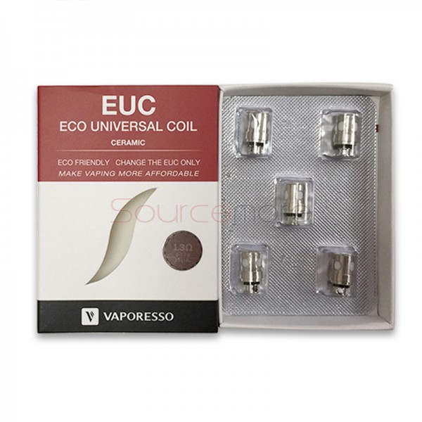 5pcs Vaporesso Ceramic EUC Coil 1.3ohm