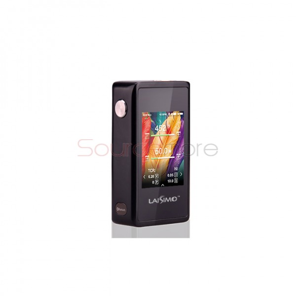 Laisimo L3 200W Temperature Control Box Mod with Bluetooth Function  and Powered by Dual 18650 Cells  -Black