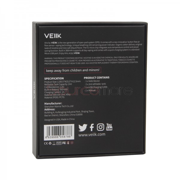 VEIIK Airo Pod Kit Standard Version- Blue
