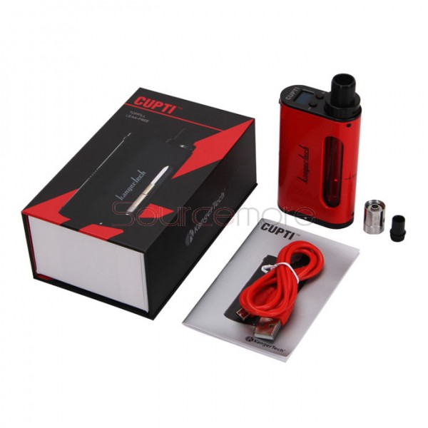 Kanger CUPTI TC All-in-One Starter Kit for MTL and DL 5.0ml Capacity with 75W Output -Red