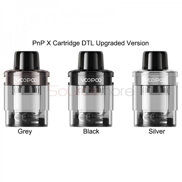 VOOPOO PnP X Empty Pod Cartridge Upgraded Version Standard DTL Grey