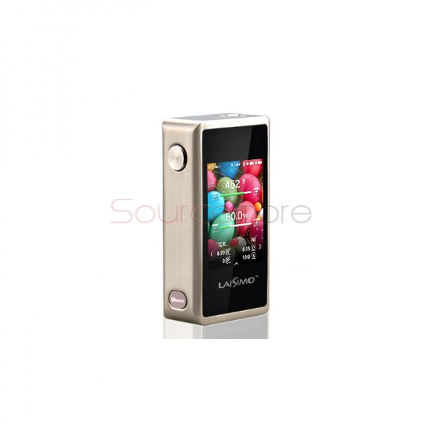 Laisimo L3 200W Temperature Control Box Mod with Bluetooth Function  and Powered by Dual 18650 Cells -Sliver