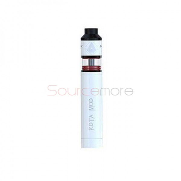 IJOY RDTA MOD Kit Mechanical Mod Powered by Single 18650 Battery with 6.9ml Limitless RDTA Classic Edition- White