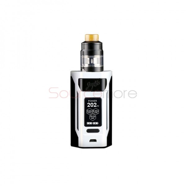 Wismec Reuleaux RX2 21700 Kit with GNOME Atomizer-gradient white