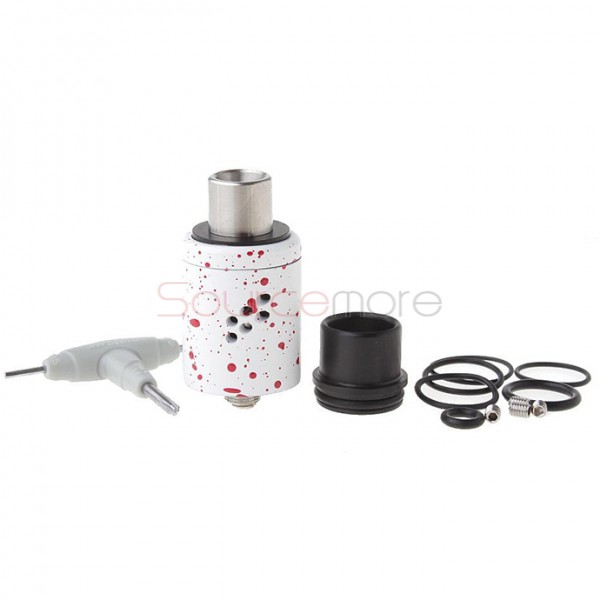 Wotofo Lush RDA Atomizer - White + Pink Spot
