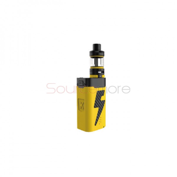 Kanger Five 6 222W AKD TC/VW Vape Kit Replaceable for 5 18650 Cells- Yellow