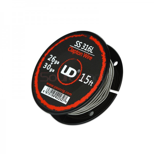 Youde SS316L Clapton Wire 26ga+30ga 15ft
