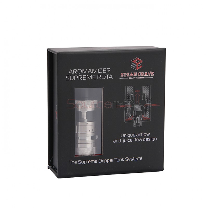 Steam Crave Aromamizer Supreme RDTA SC202-S 4ml Capacity with Top Filling 2-post Deck-Black