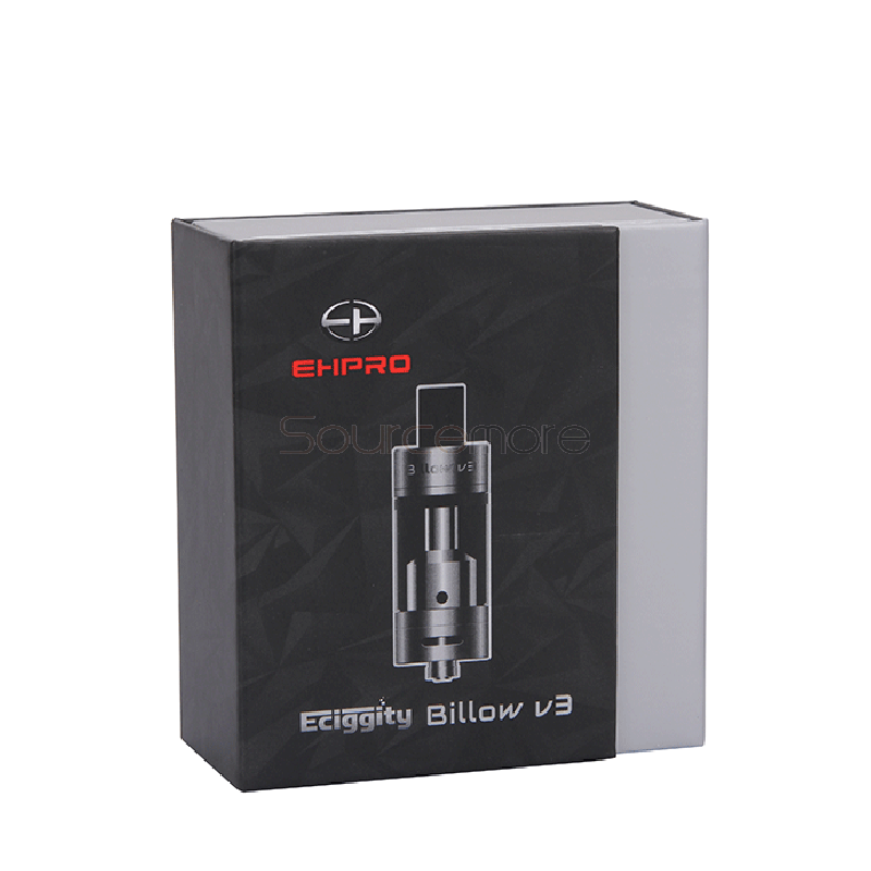 Ehpro Billow V3 RTA Adjustable Airflow Control Rebuildable Tank Atomizer with 4.6ml Juice Capacity-Stainless Steel