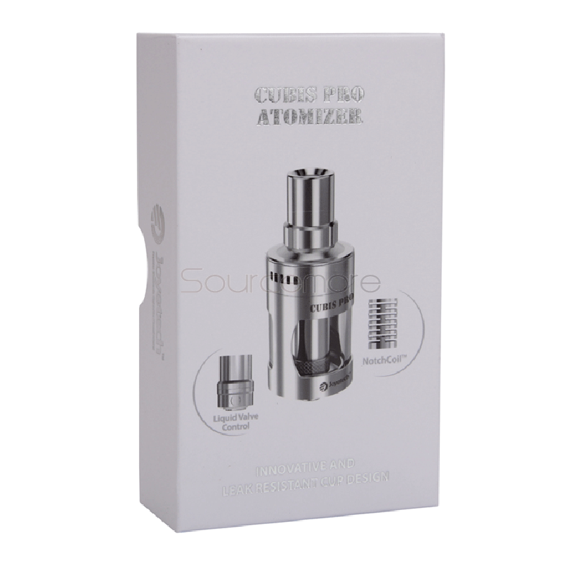 Joyetech CUBIS Pro Atomizer 4.0ml Adjustable Airflow Leak Resistant Cup Design- Silver