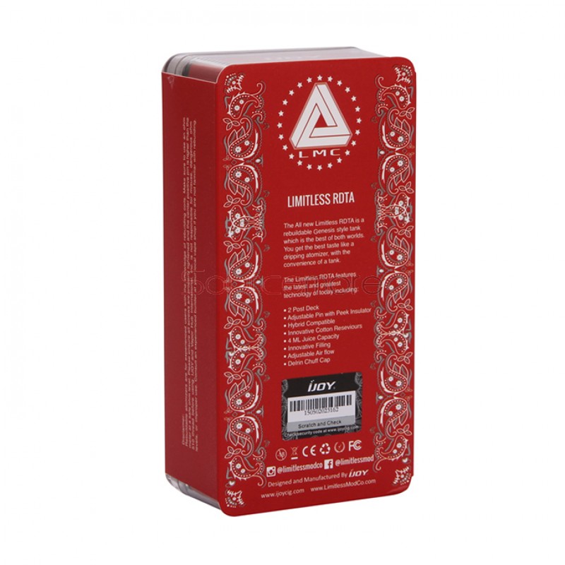 IJOY Limitless Drip & Tank 2 in 1 for Hybrid RDTA - Silver
