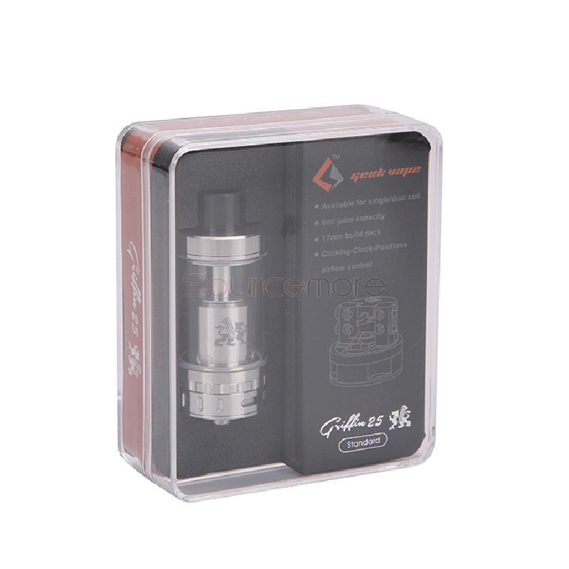 Geek Vape Griffin 25 6.2ml Standard Version Tank - Stainless Steel