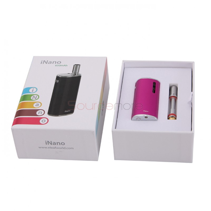 Eleaf iNano 650mAh/0.8ml Starter Kit- Hot pink