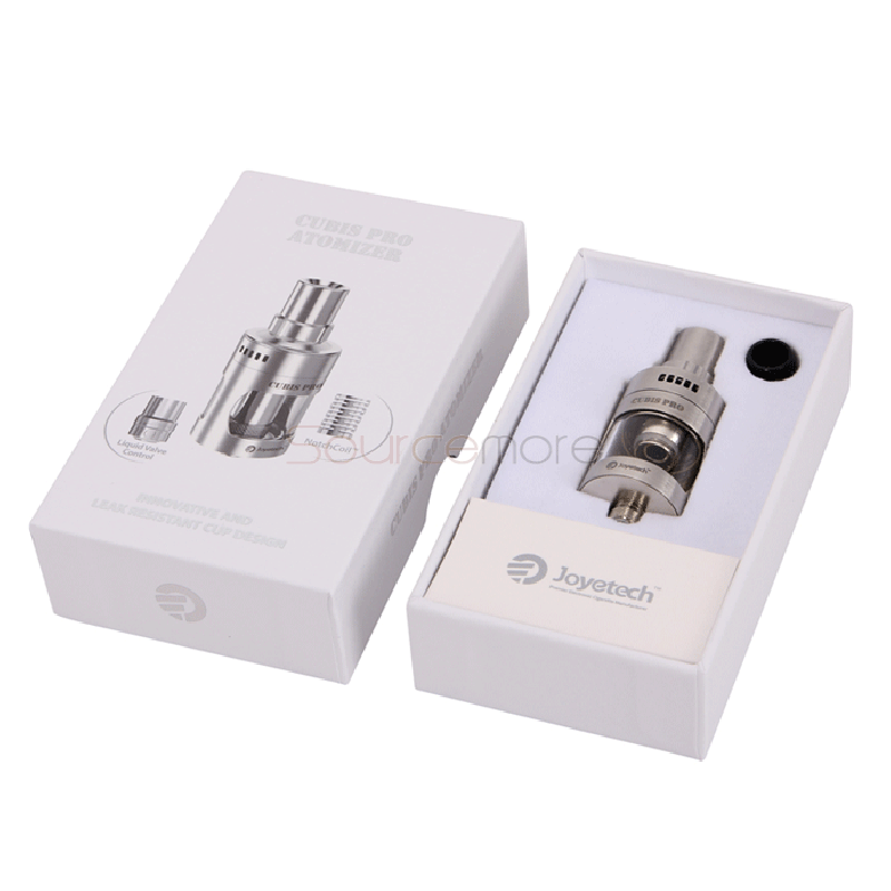 Joyetech CUBIS Pro Atomizer 4.0ml Adjustable Airflow Leak Resistant Cup Design- Silver