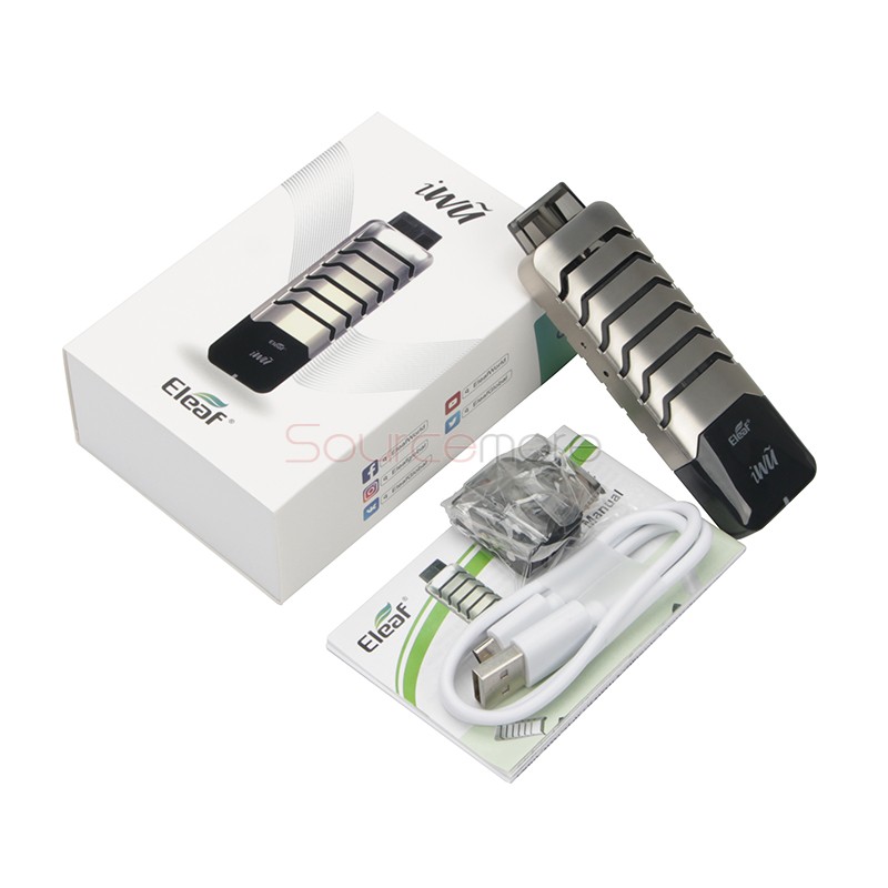 Eleaf iWũ 15W Pod Starter Kit - Silver Black