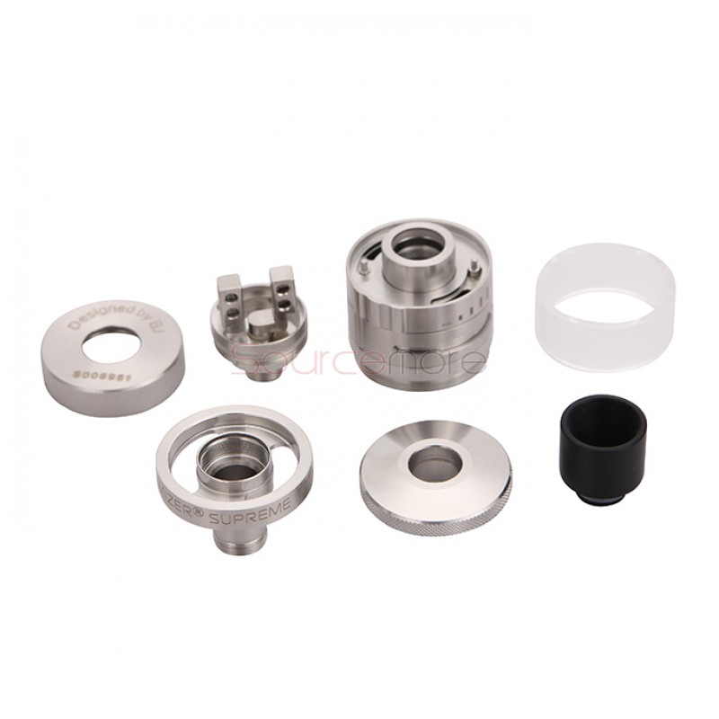 Steam Crave Aromamizer Supreme RDTA SC202-S 4ml Capacity with Top Filling 2-post Deck-Silver