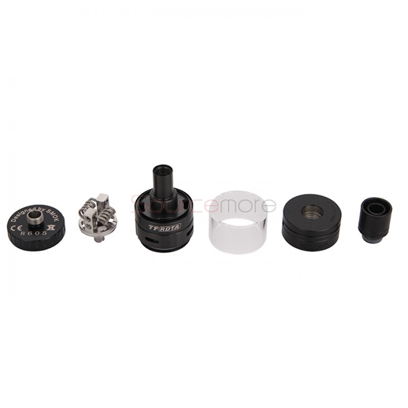 Smok TF-RDTA Side Airflow Slots Direct-to-coil Design 5ml Rebuildable Tank Atomizer with 16mm S2 Deck-Black