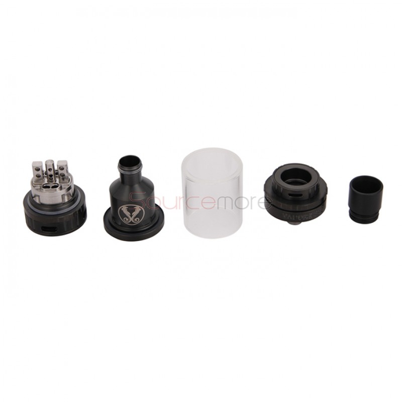 Vaporesso Gemini Mega RTA 25mm Diameter Adjustable Airflow 510 Connection 4.5ml Liquid Capacity Rebuildable Tank-Black