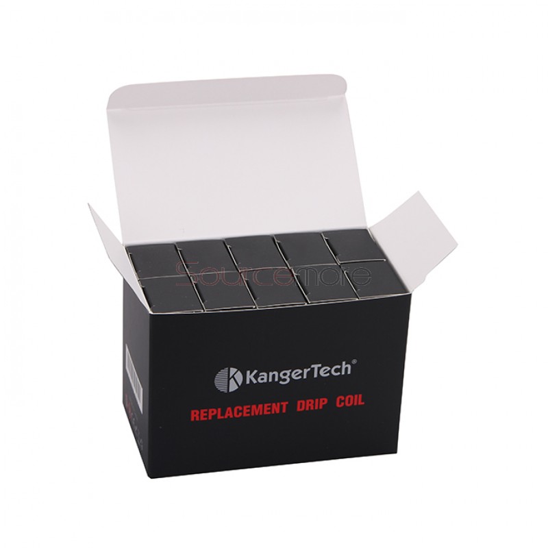 Kanger Drip Replacement Coil Head with Kanthal Wire and Organic Cotton for Dripbox 3pcs-0.2ohm